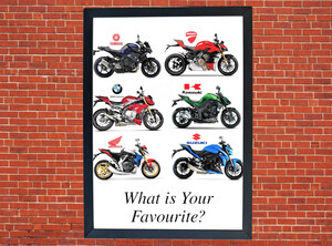What is Your Favourite Motorcycle Motorbike Compilation A3/A4 Poster Photographic Paper