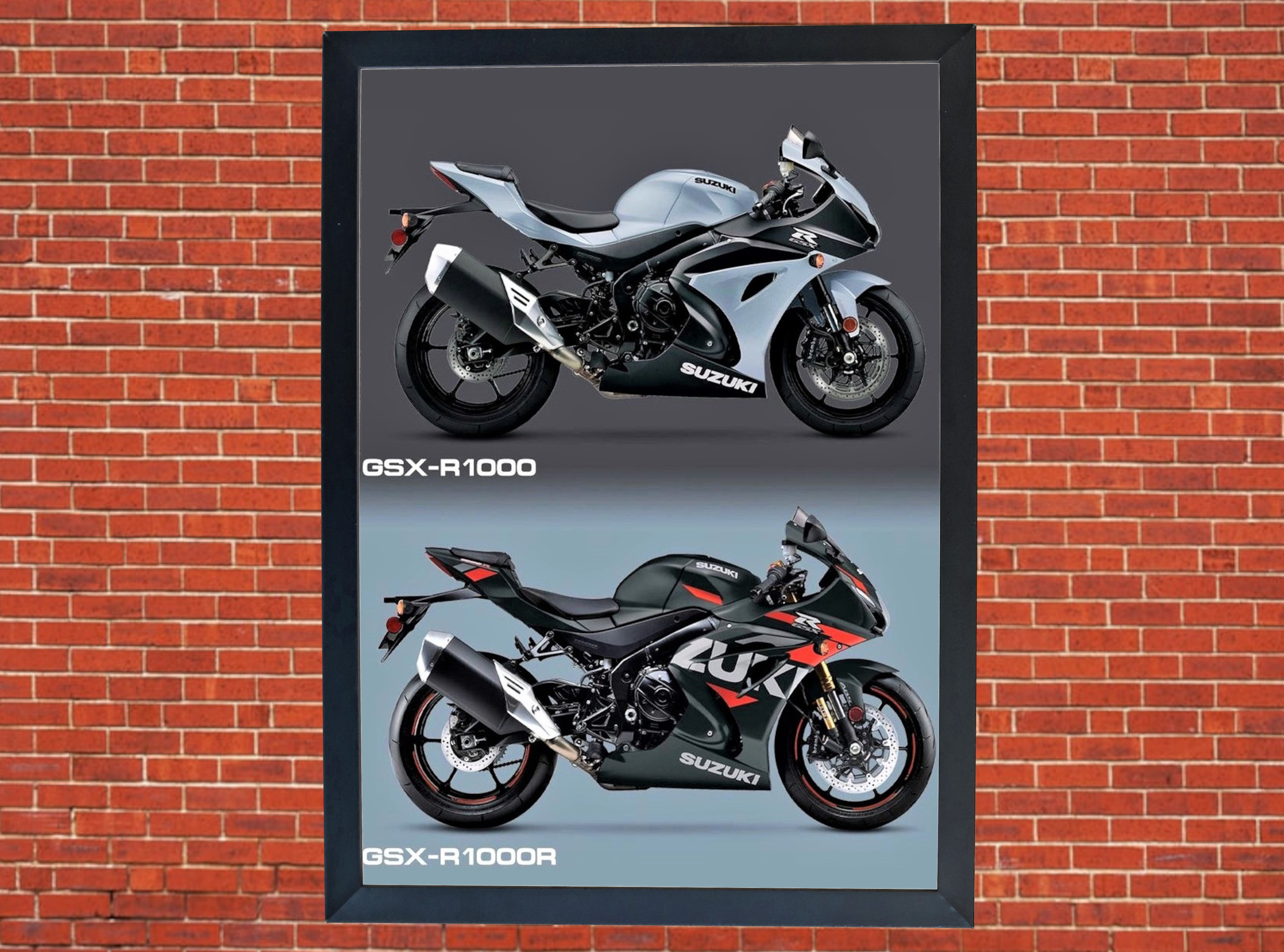 Suzuki GSX-R1000 Motorcycle Motorbike Compilation A3/A4 Poster Photographic Paper