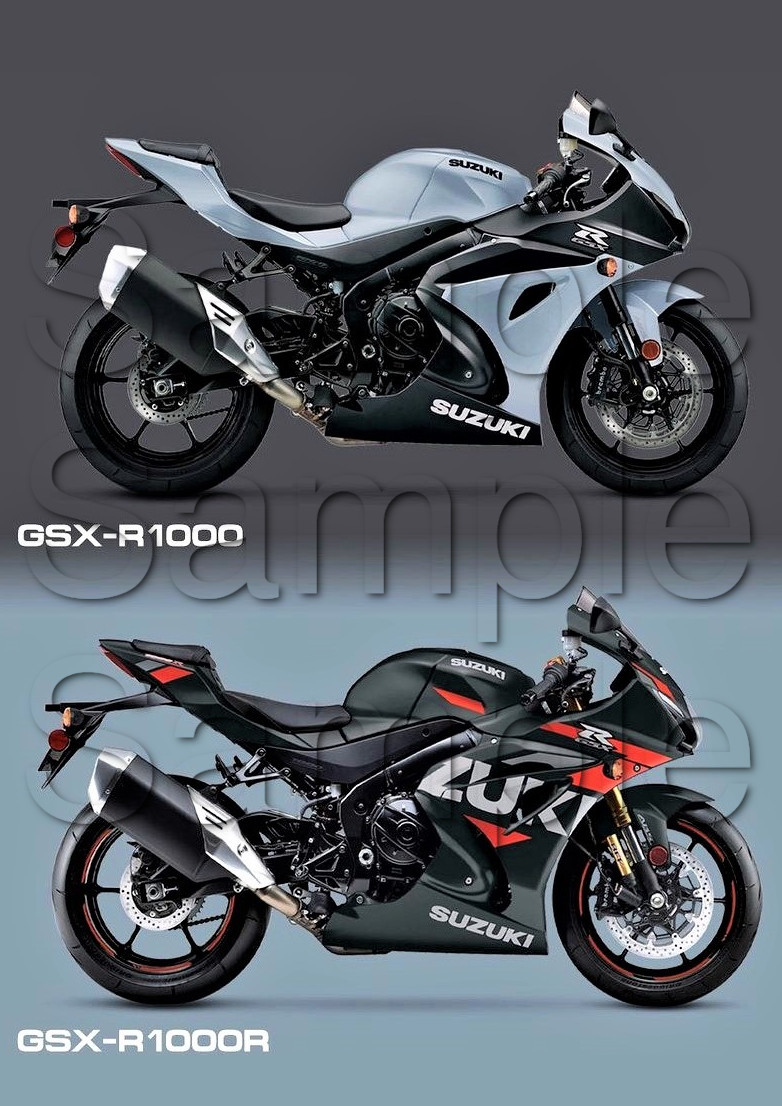 Suzuki GSX-R1000 Motorcycle Motorbike Compilation A3/A4 Poster Photographic Paper