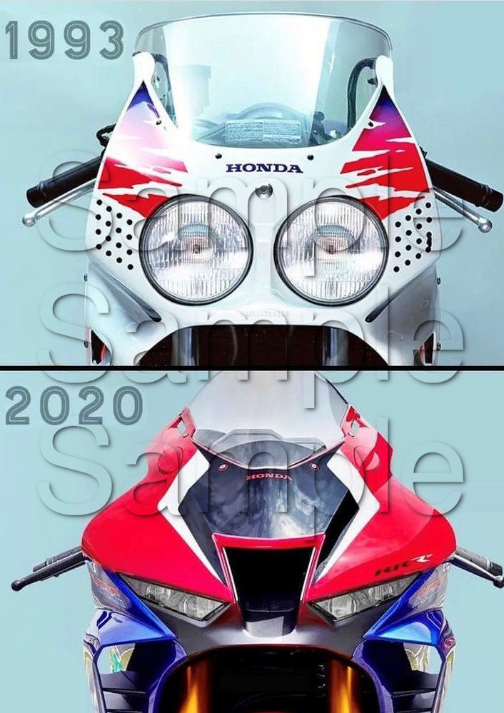 Honda Motorcycle Motorbike Compilation A4 - A0 Poster Photographic Paper