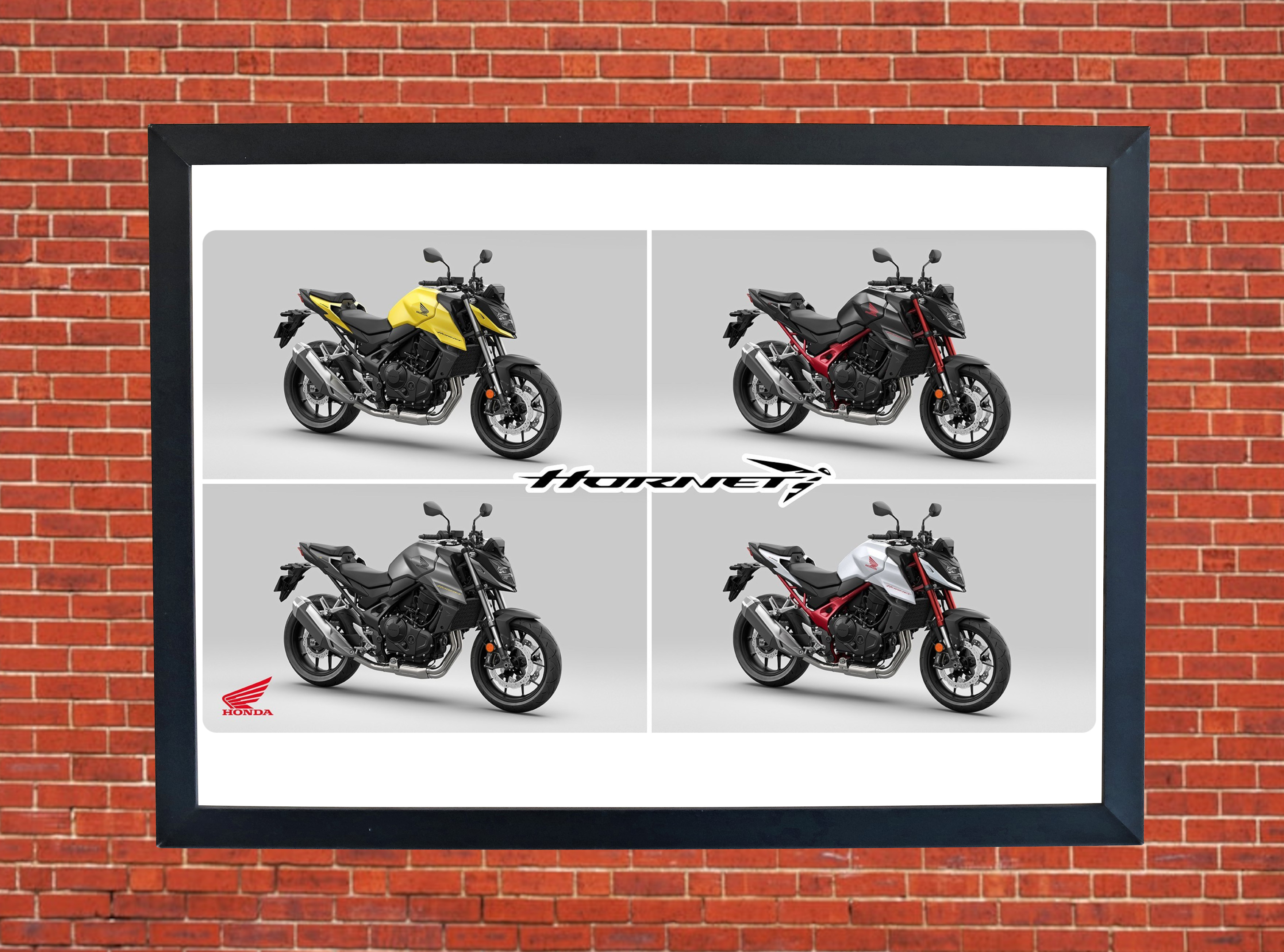 Honda Hornet Motorcycle Motorbike Compilation A3/A4 Poster Photographic Paper