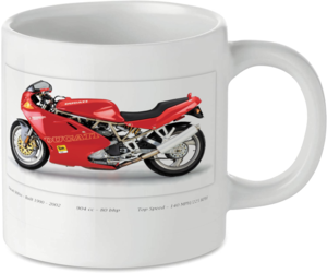 Ducati 900 Super Sport Motorcycle Motorbike Tea Coffee Mug Ideal Biker Gift Printed UK