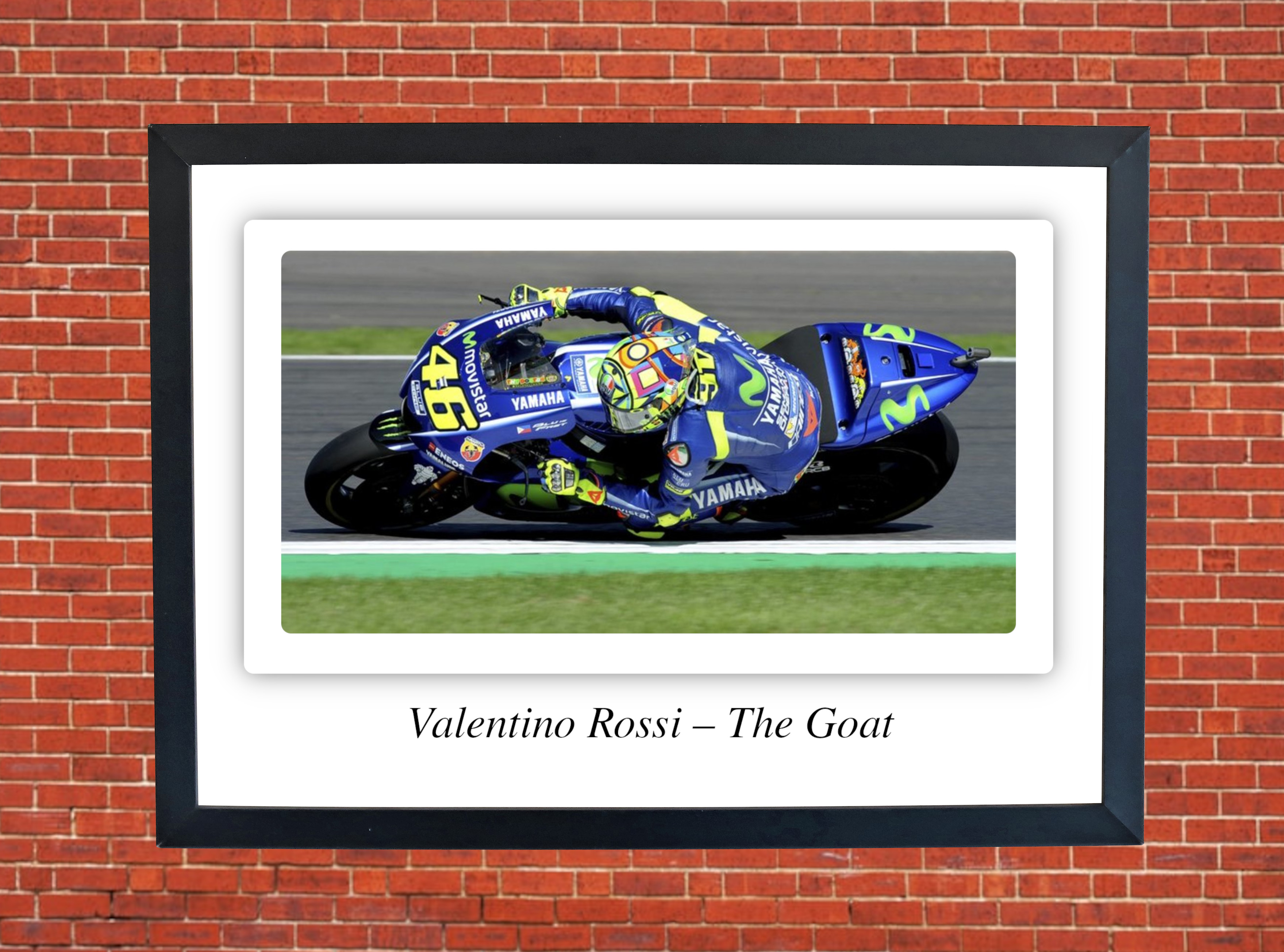 Valentino Rossi - The Goat Motorbike Motorcycle - A3/A4 Size Print Poster