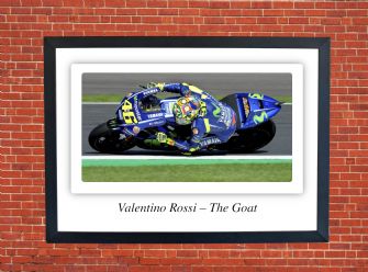 Valentino Rossi - The Goat Motorbike Motorcycle - A3/A4 Size Print Poster