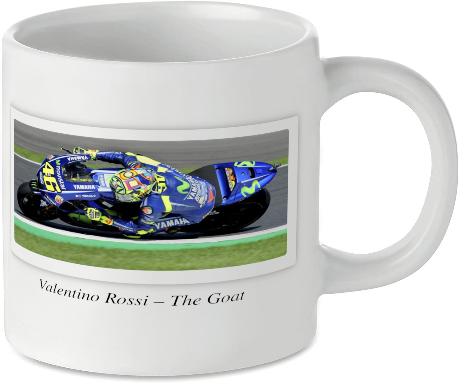 Valentino Rossi - The Goat Motorcycle Motorbike Tea Coffee Mug Ideal Biker Gift Printed UK