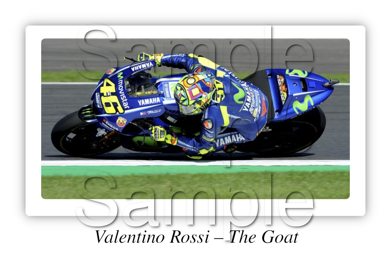 Valentino Rossi - The Goat Motorbike Motorcycle - A3/A4 Size Print Poster