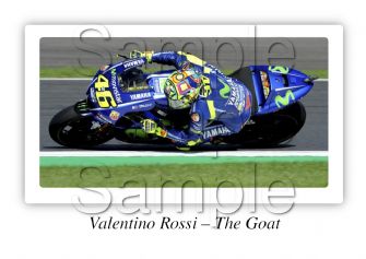 Valentino Rossi - The Goat Motorbike Motorcycle - A3/A4 Size Print Poster