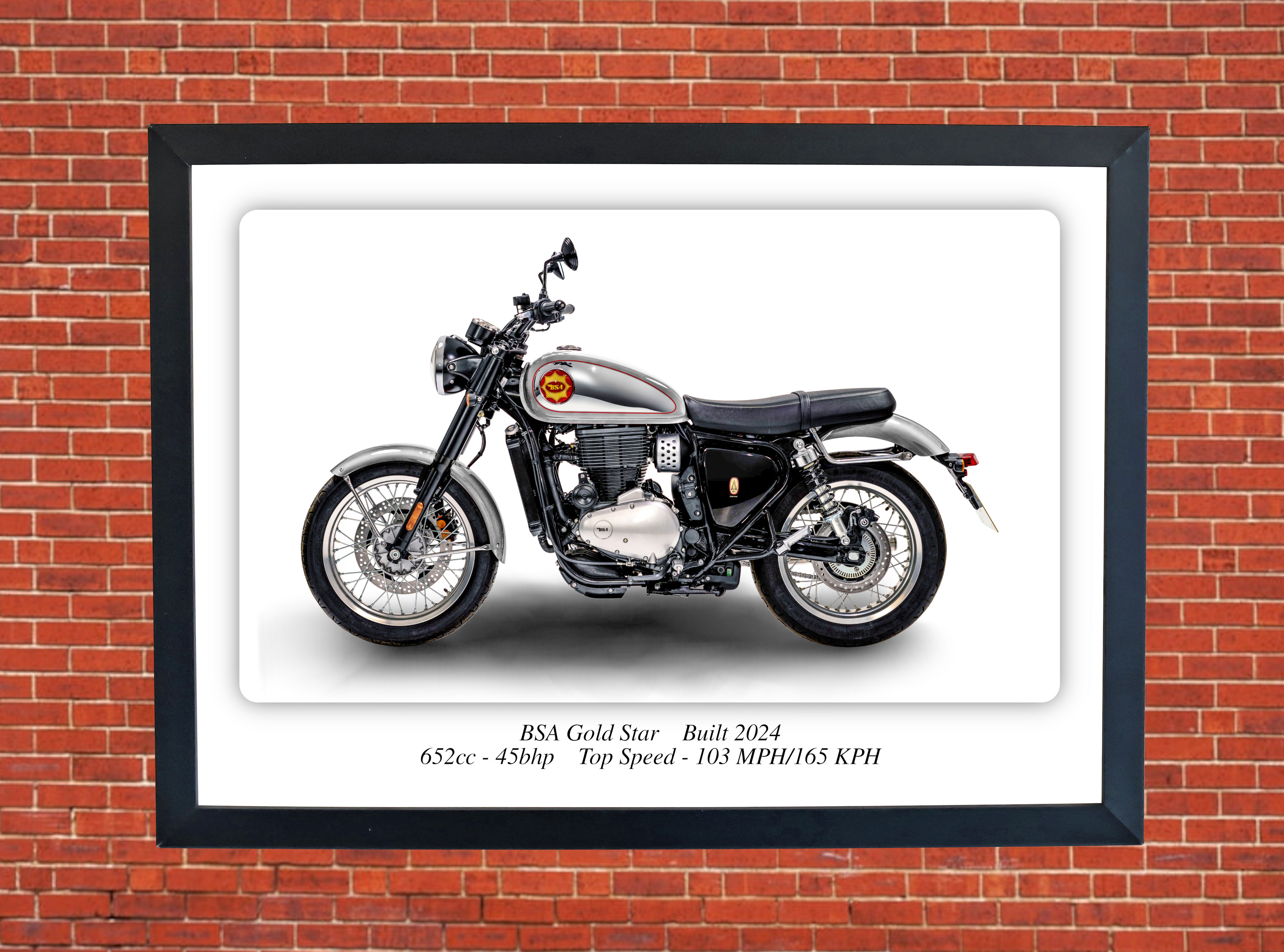 BSA Gold Star Motorcycle - A3/A4 Poster