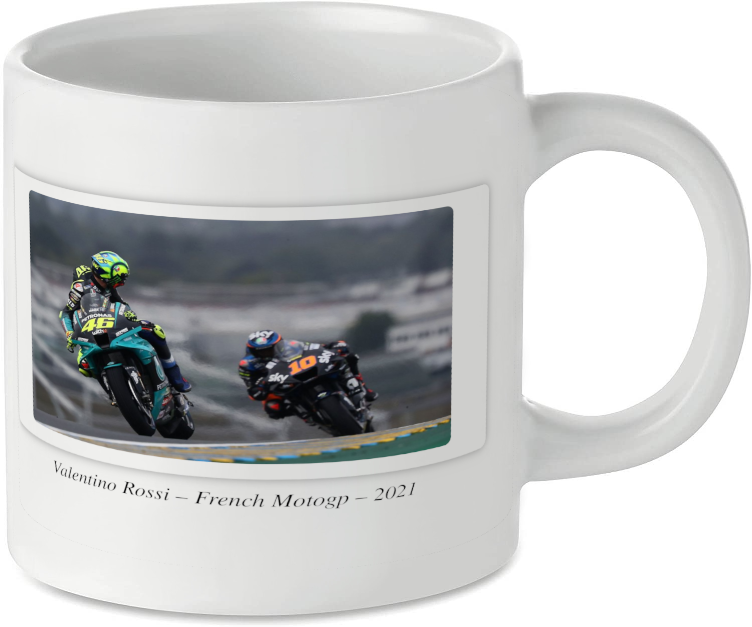 Valentino Rossi - French MotoGP - 2021 Motorcycle Motorbike Tea Coffee Mug Ideal Biker Gift Printed UK