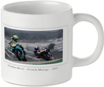 Valentino Rossi - French MotoGP - 2021 Motorcycle Motorbike Tea Coffee Mug Ideal Biker Gift Printed UK