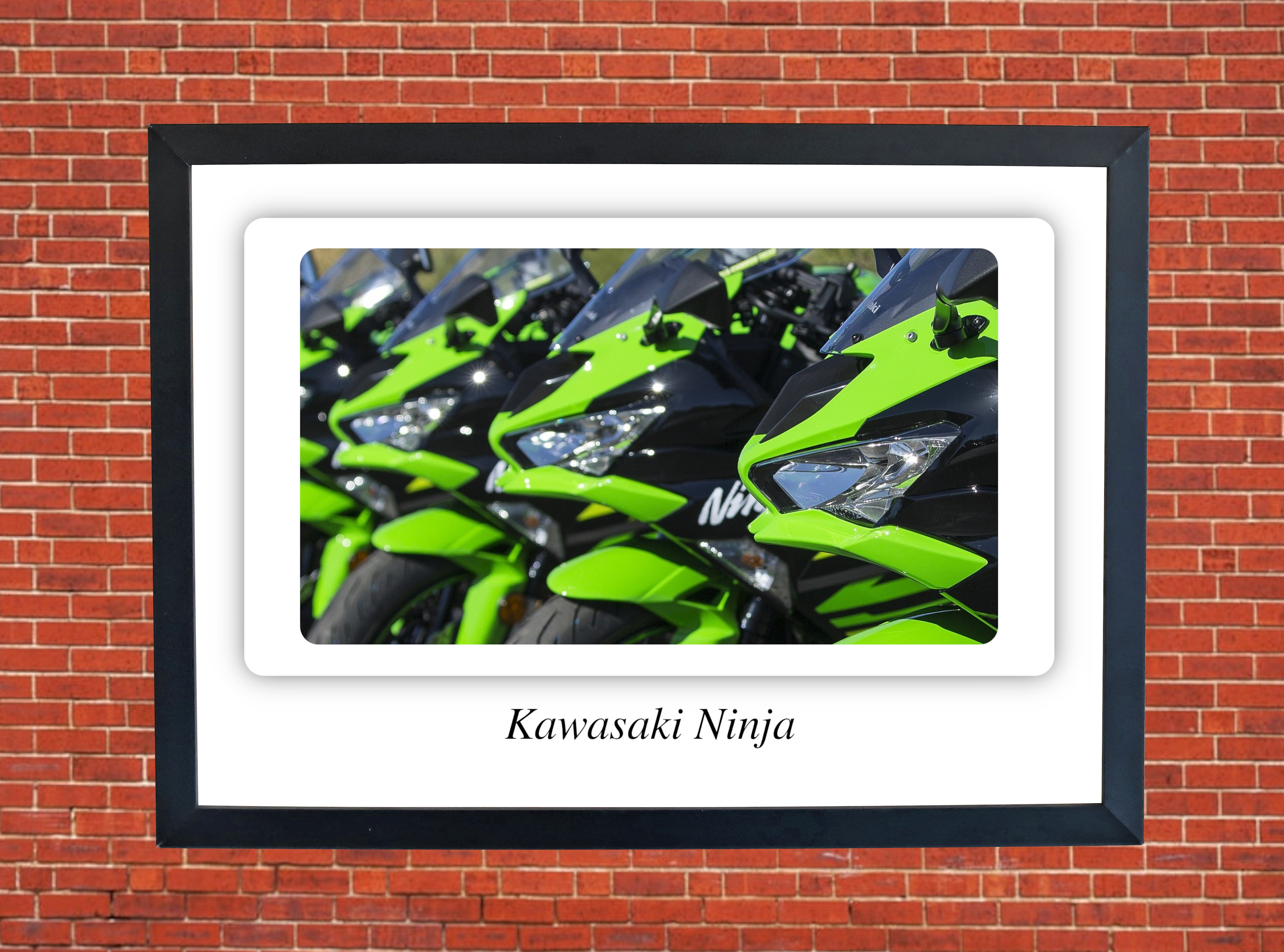 Kawasaki Ninja Motorbike Motorcycle - A3/A4 Size Print Poster