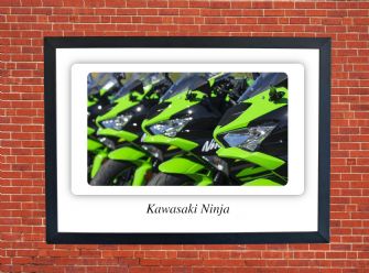 Kawasaki Ninja Motorbike Motorcycle - A3/A4 Size Print Poster