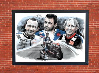 Dunlop Family Dynasty Motorbike Motorcycle - A3/A4 Size Print Poster