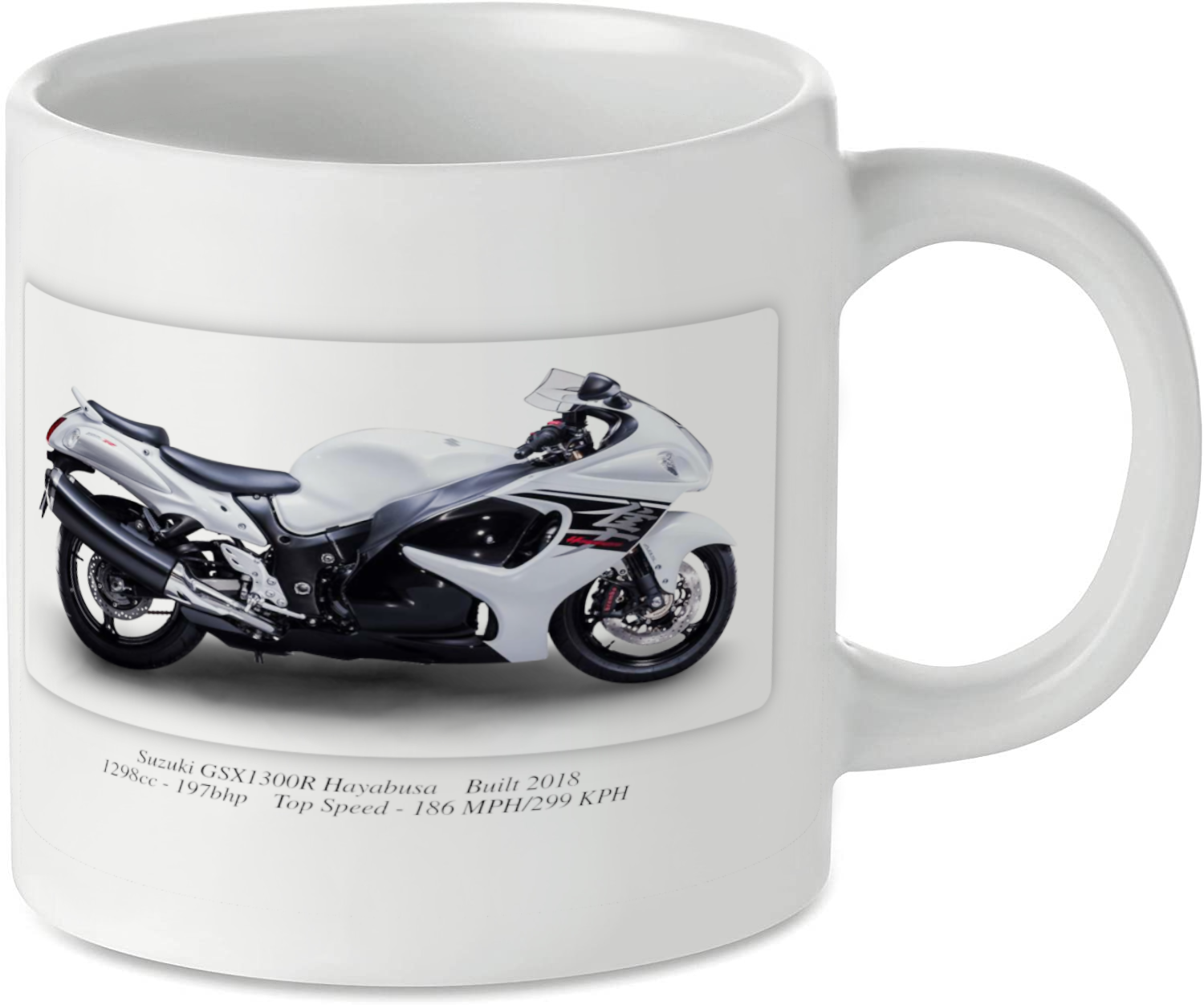 Suzuki GSX1300R Hayabusa Motorcycle Motorbike Tea Coffee Mug Ideal Biker Gift Printed UK