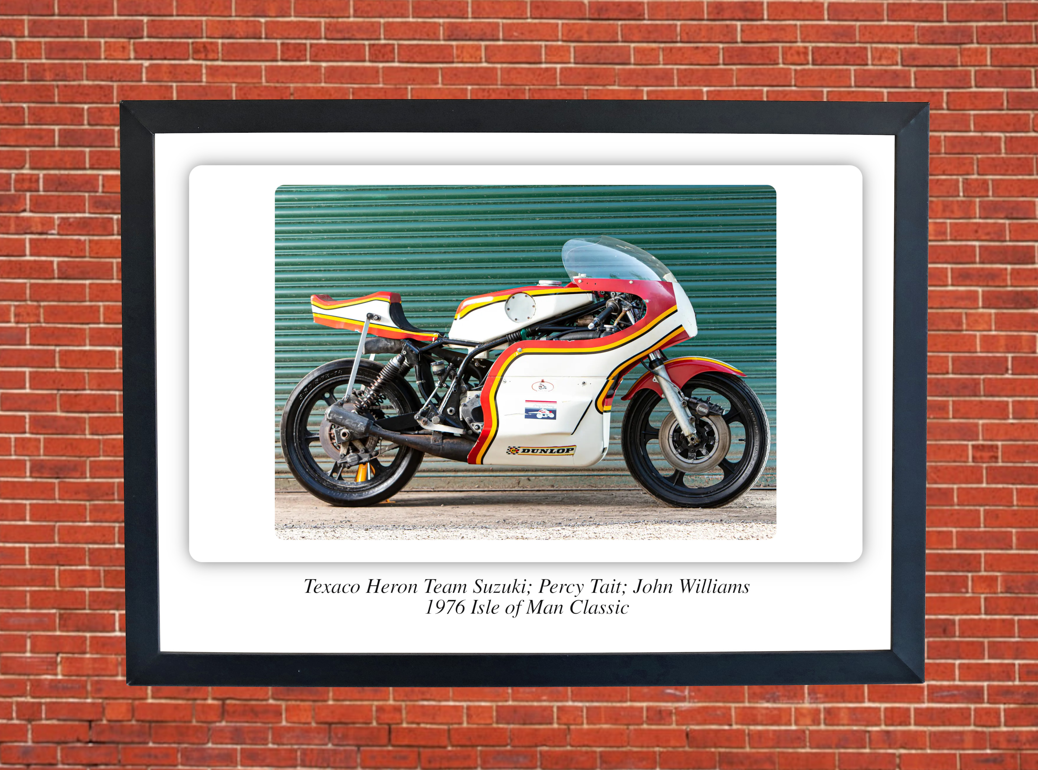 Texaco Heron Team Suzuki Motorbike Motorcycle - A3/A4 Size Print Poster