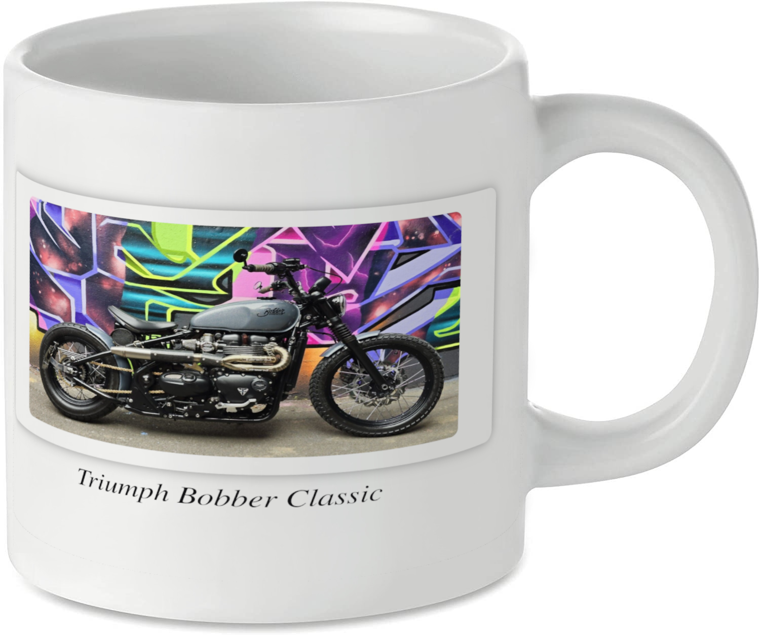 Triumph Bobber Classic Motorbike Tea Coffee Mug Ideal Biker Gift Printed UK