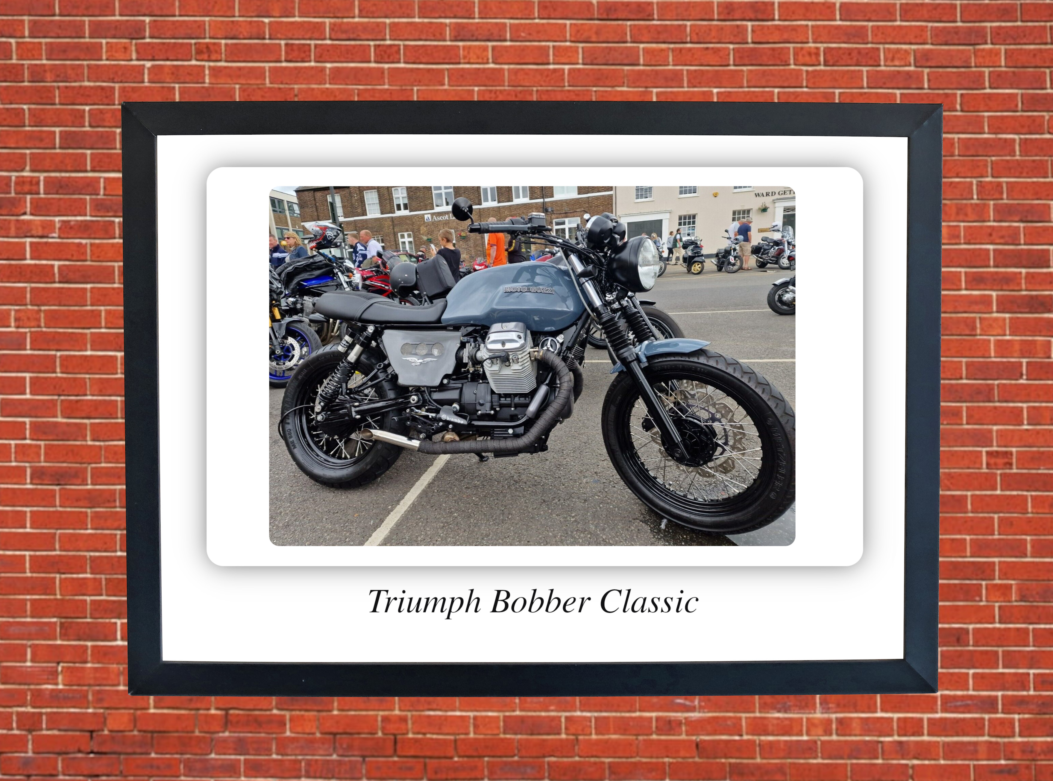 Triumph Bobber Classic Motorbike Motorcycle - A3/A4 Size Print Poster