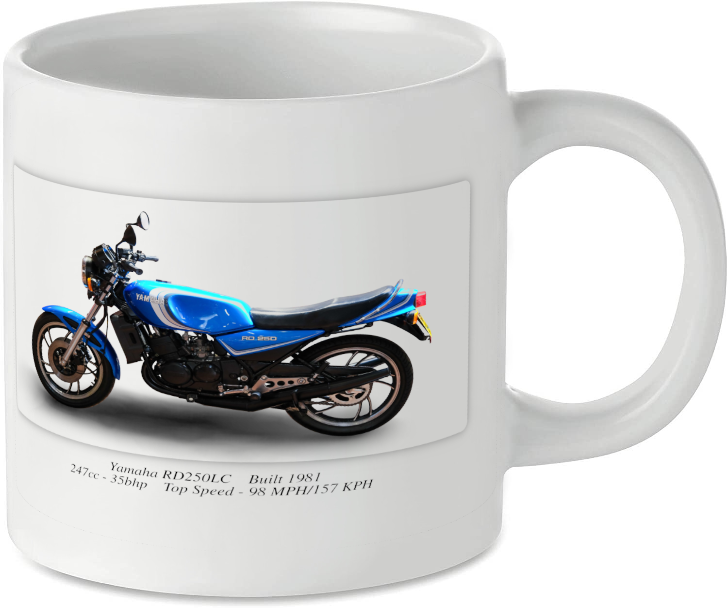 Yamaha RD250LC Motorcycle Motorbike Tea Coffee Mug Ideal Biker Gift Printed UK