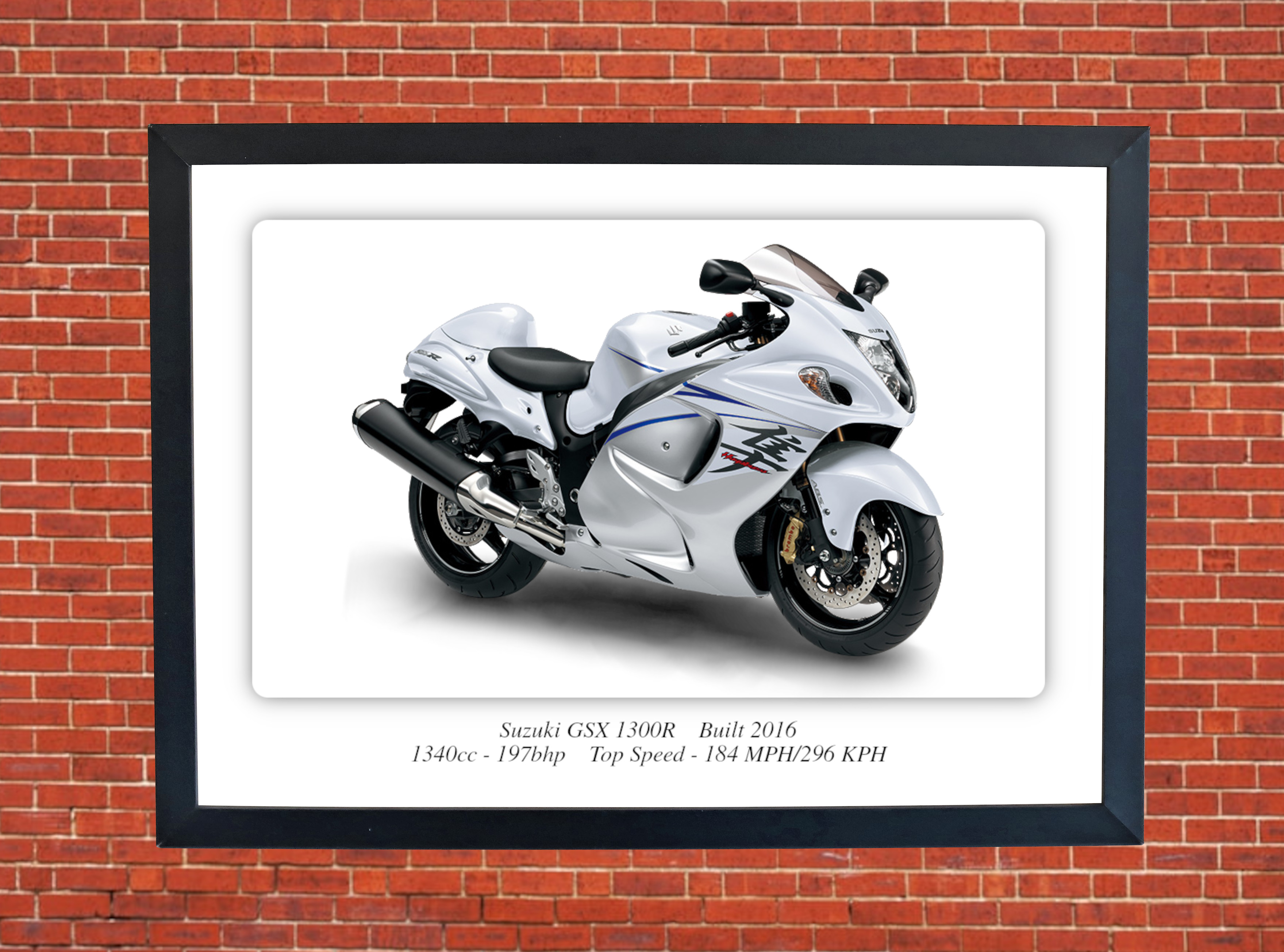 Suzuki GSX1300R Motorbike Motorcycle - A3/A4 Size Print Poster