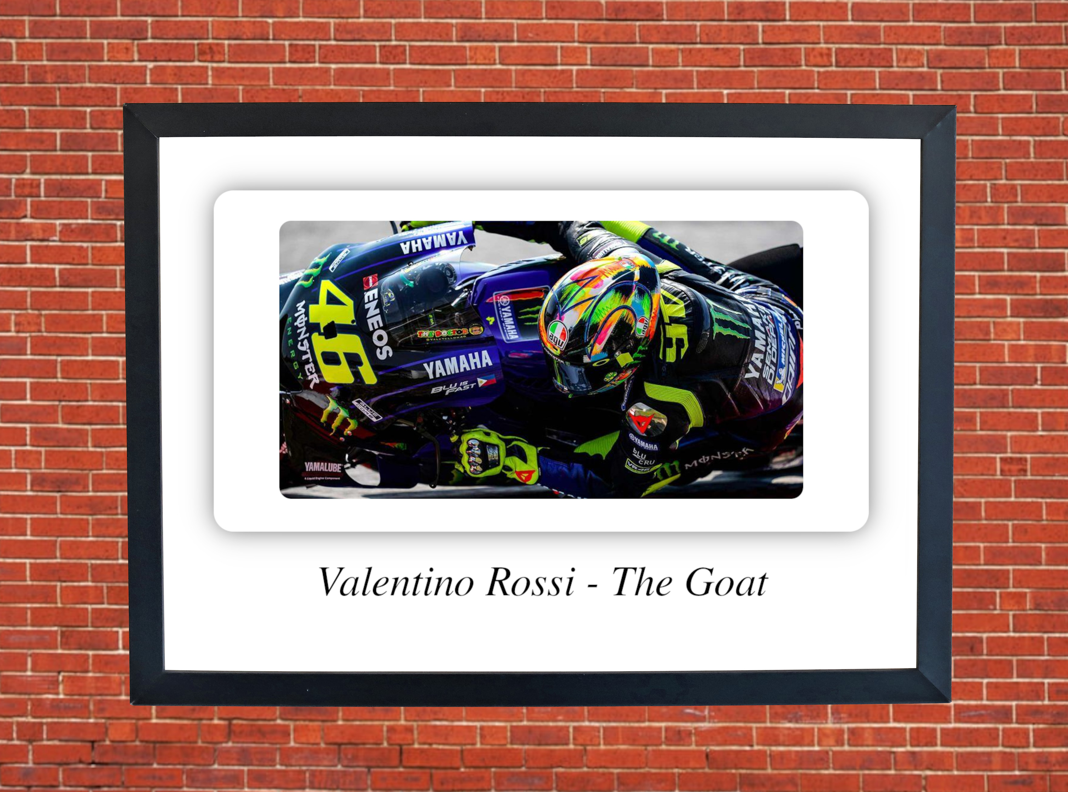 Valentino Rossi - The Goat Motorbike Motorcycle - A3/A4 Size Print Poster