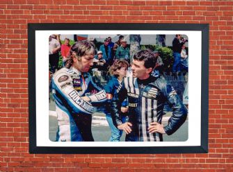 Joey and Robert Dunlop - Isle of Man TT Motorbike Motorcycle - A4 - A0 Size Print Poster