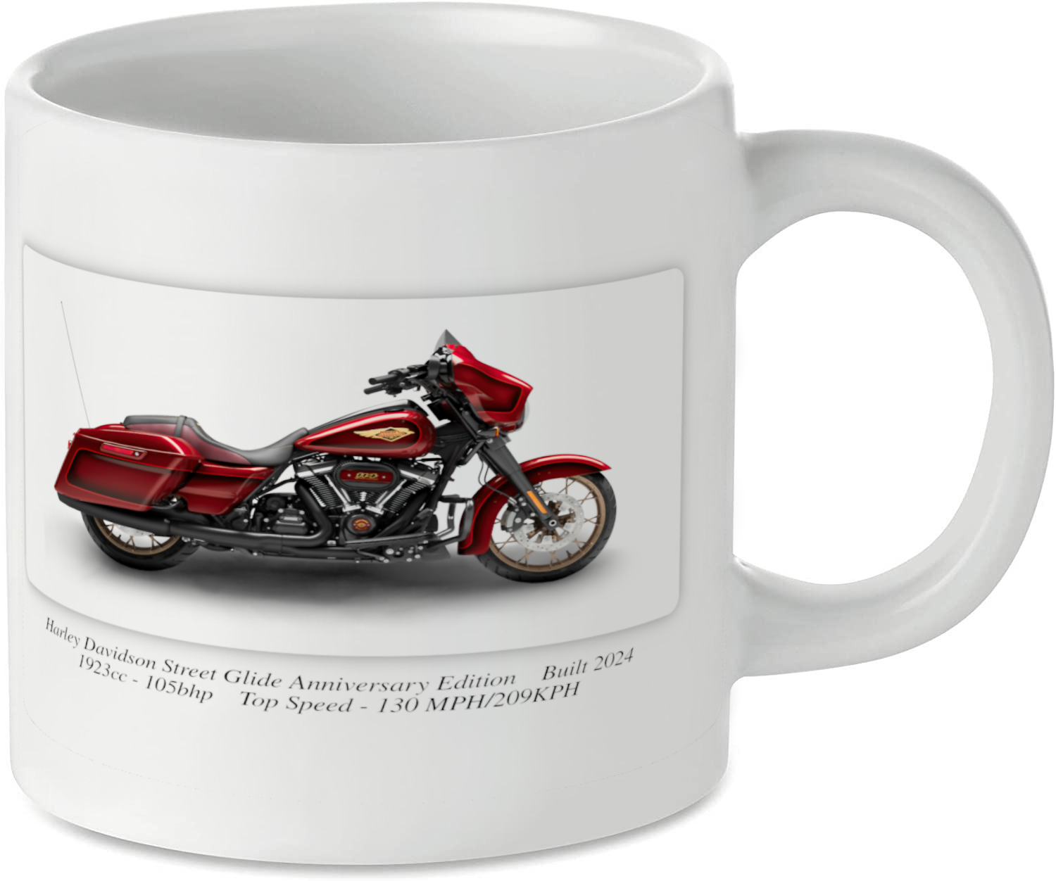 Harley Davidson Street Glide Anniversary Edition Motorcycle Motorbike Tea Coffee Mug Ideal Biker Gift Printed UK