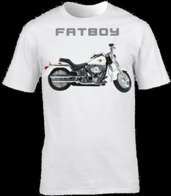 Harley Davidson Fatboy Motorbike Motorcycle - T-Shirt