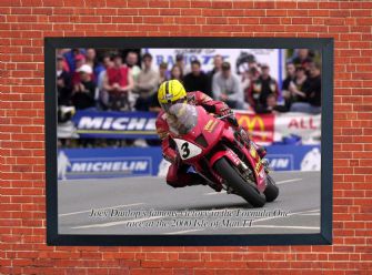 Joey Dunlop's Famous Victory Isle of Man TT Motorbike Motorcycle - A4 - A0 Size Print Poster