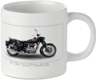 Royal Enfield Classic 350 Reborn Motorcycle Motorbike Tea Coffee Mug Ideal Biker Gift Printed UK