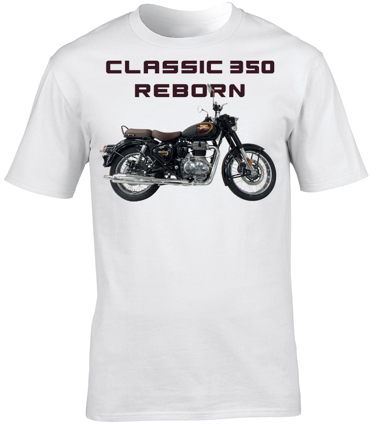 Royal Enfield Classic 350 Reborn Motorbike Motorcycle - T-Shirt