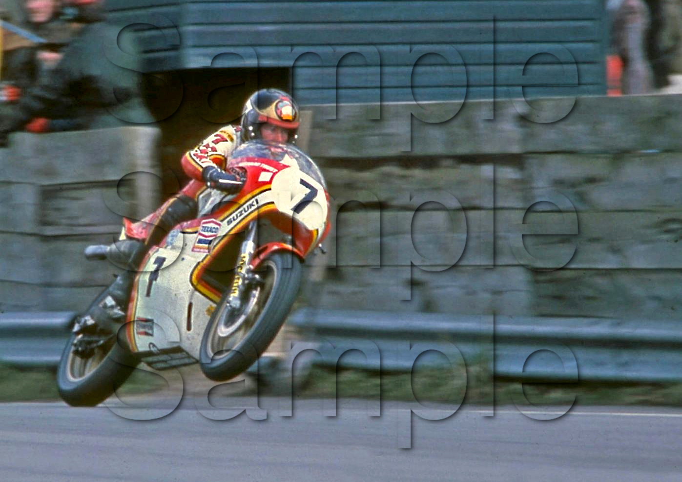 Barry Sheene - Isle of Man TT Motorbike Motorcycle - A4 - A0 Size Print Poster