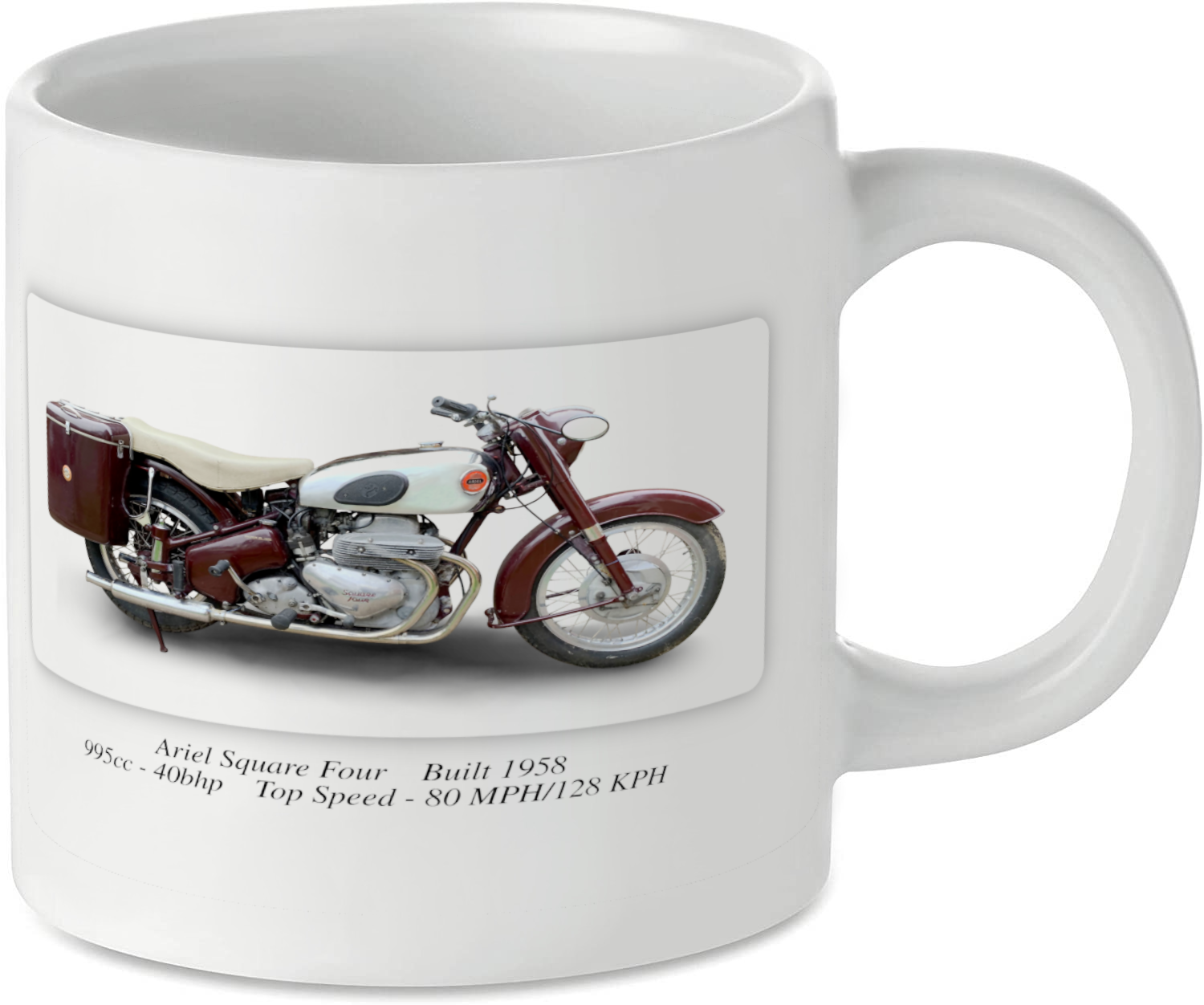 Ariel Square Four Motorbike Tea Coffee Mug Ideal Biker Gift Printed UK