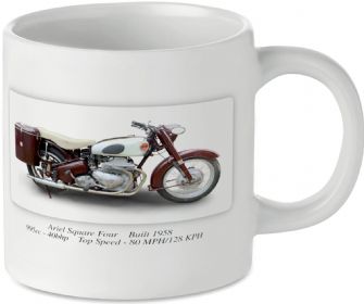 Ariel Square Four Motorbike Tea Coffee Mug Ideal Biker Gift Printed UK