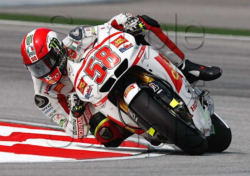 Marco Simoncelli - Motogp Legend Motorbike Motorcycle - A4 - A0 Size Print Poster