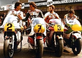 Lucchinelli - Sheene - Mamolla - Ballintong - Motogp Motorbike Motorcycle - A3/A4 Size Print Poster