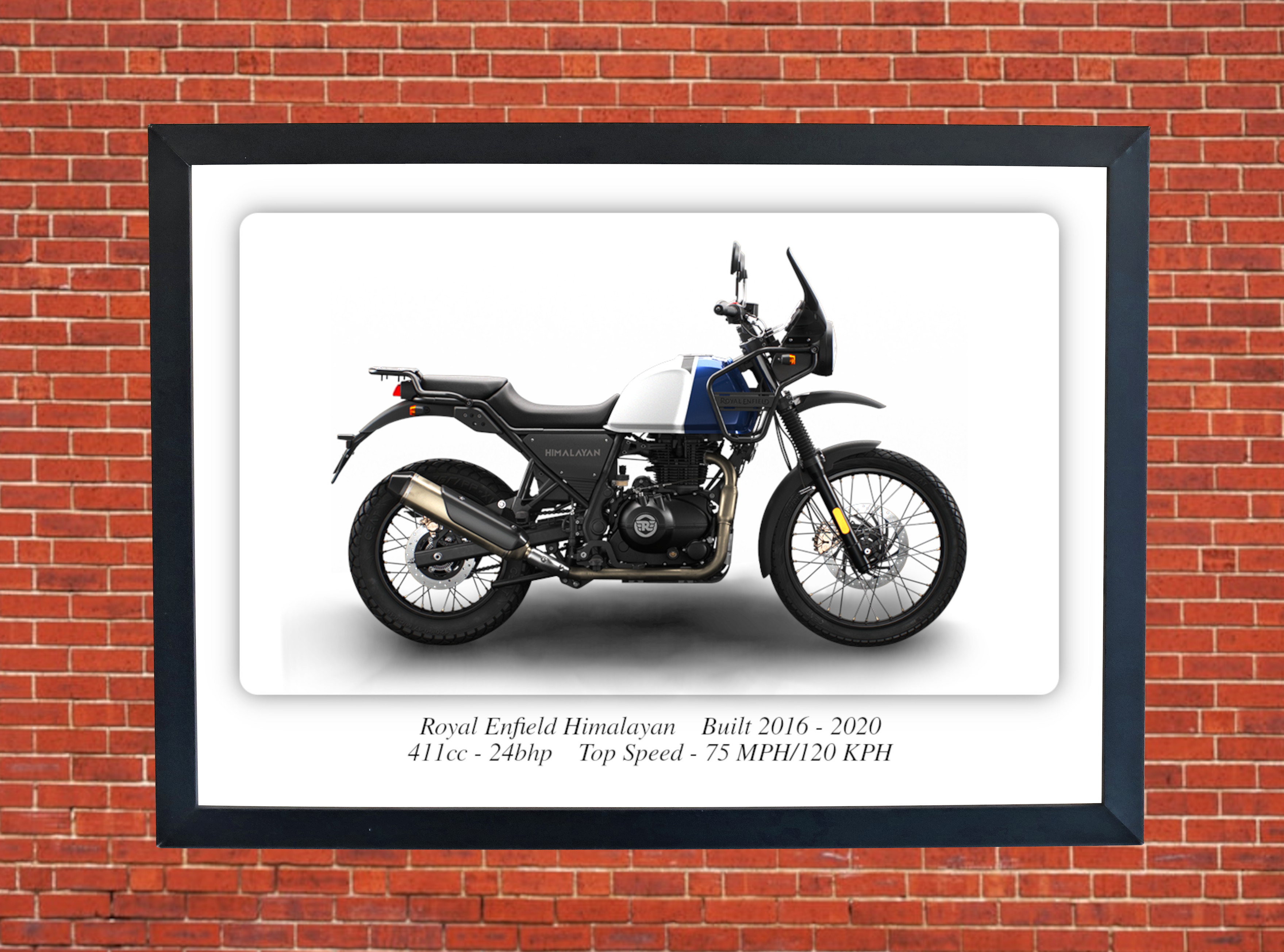 Royal Enfield Himalayan Motorbike Motorcycle - A4 - A0 Size Print Poster