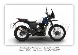 Royal Enfield Himalayan Motorbike Motorcycle - A4 - A0 Size Print Poster