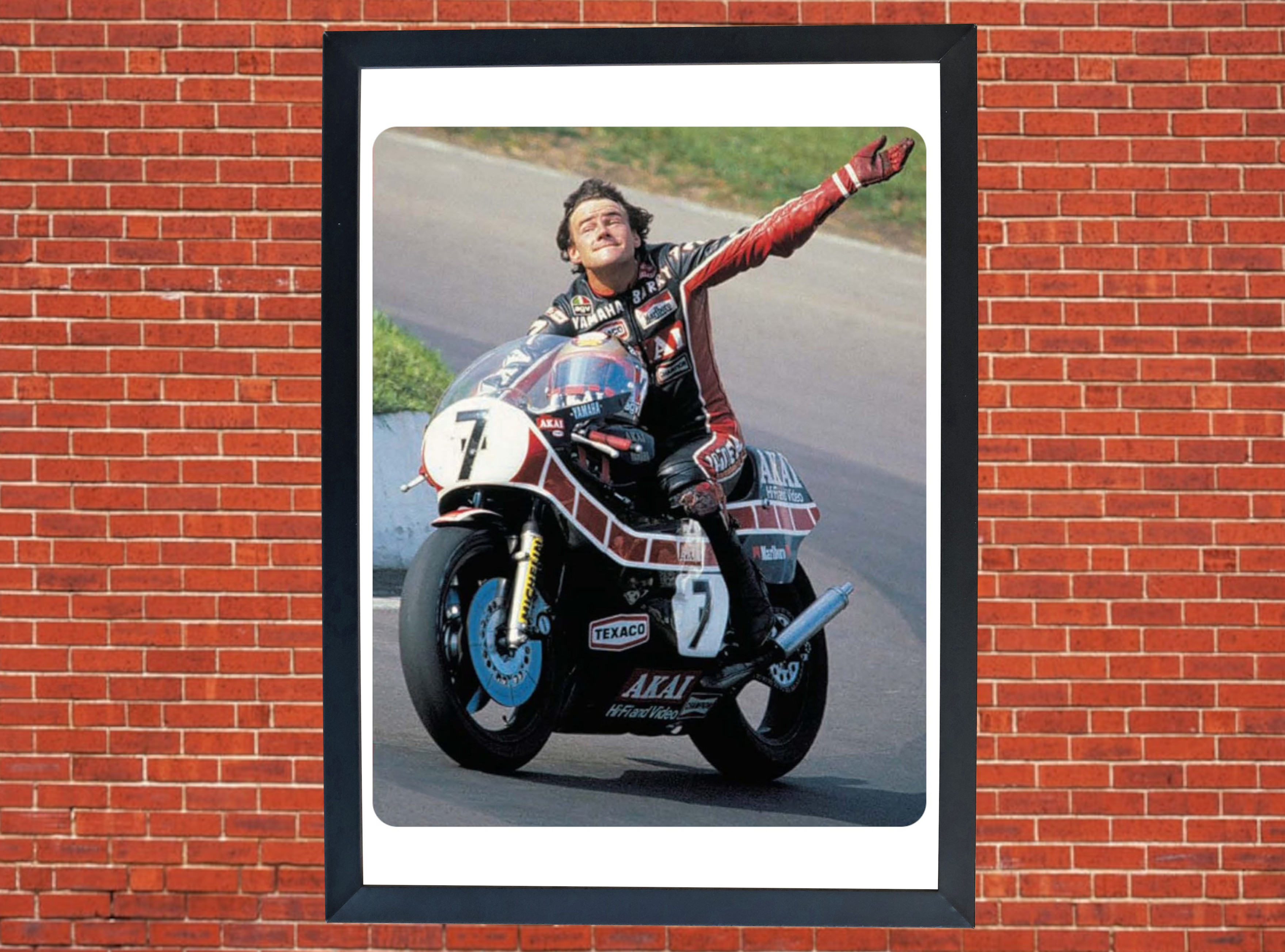 Barry Sheene - No Words Required! Motorbike Motorcycle - A3/A4 Size Print Poster