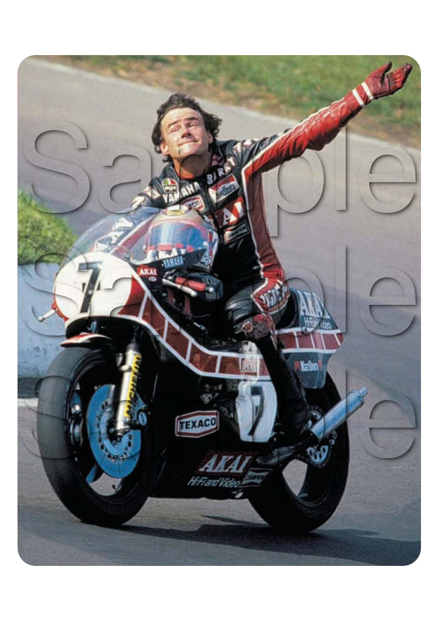 Barry Sheene - No Words Required! Motorbike Motorcycle - A3/A4 Size Print Poster