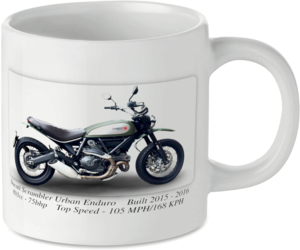 Ducati Scrambler Urban Enduro Motorbike Tea Coffee Mug Ideal Biker Gift Printed UK