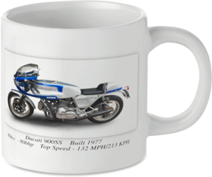 Ducati 900SS Motorbike Tea Coffee Mug Ideal Biker Gift Printed UK