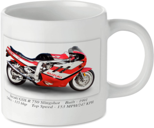 Suzuki GSX-R 750 Slingshot Motorbike Tea Coffee Mug Ideal Biker Gift Printed UK