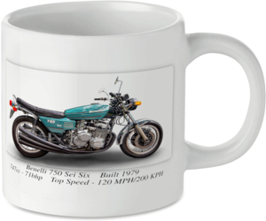 Benelli 750 Sei Six Motorbike Tea Coffee Mug Ideal Biker Gift Printed UK