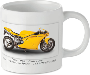 Ducati 916 Motorbike Tea Coffee Mug Ideal Biker Gift Printed UK