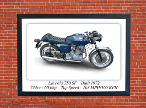 Laverda 750 SF Motorcycle - A3 Poster/Print