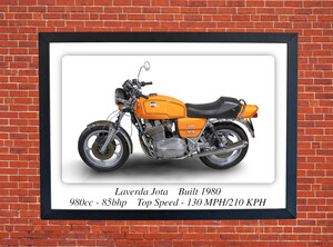 Laverda Jota Motorcycle - A3/A4 Size Print Poster