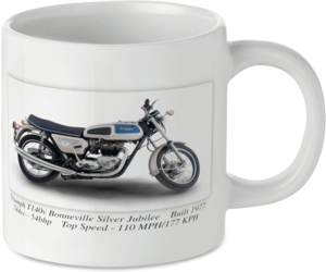 Triumph T140v Bonneville Silver Jubilee Motorbike Tea Coffee Mug Ideal Biker Gift Printed UK