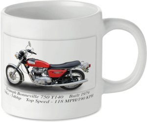 Triumph Bonneville 750 T140 Motorbike Tea Coffee Mug Ideal Biker Gift Printed UK