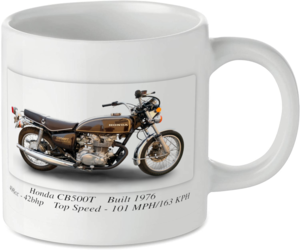 Honda CB500T Motorbike Tea Coffee Mug Ideal Biker Gift Printed UK