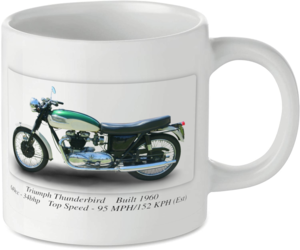 Triumph Thunderbird Motorbike Tea Coffee Mug Ideal Biker Gift Printed UK